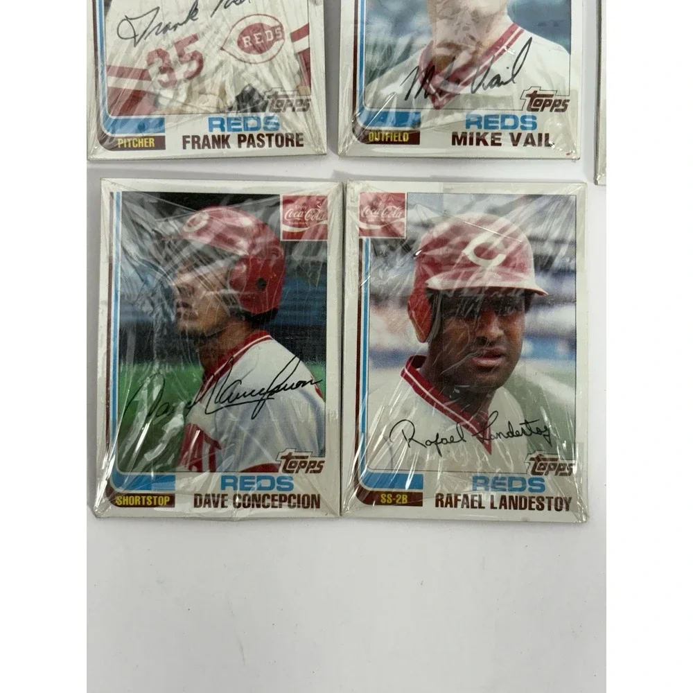 1982‎ TOPPS COKE COCA-COLA Lot Of 10 Cards CINCINNATI REDS Players Lot #1 - Picture 6 of 8